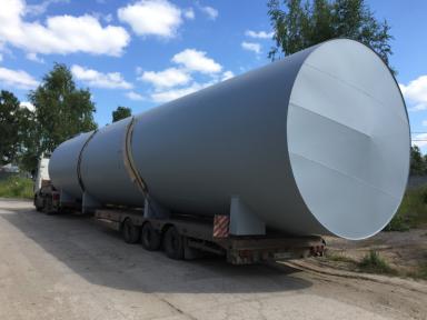 Отгрузка десяти стальных топливных 75 м3 резервуаров на нефтебазу в поселок Нурма, Ленинградской области — фото