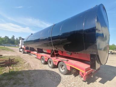 Отгрузка десяти стальных 50 м3 топливных резервуаров на нефтебазу, г. Сафоново — фото