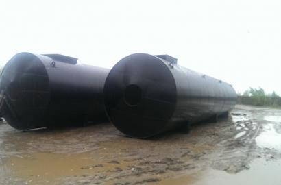 Новости — Отгрузка трех стальных пожарных 100 м3 резервуаров на строительство лагеря в г. Смоленск — фото