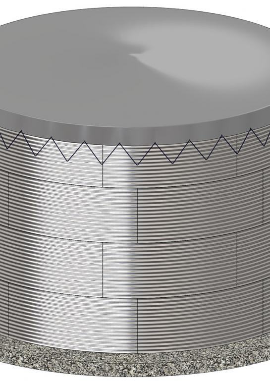 Вертикальные модульные емкости — Резервуары для помещений — фото