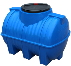 Горизонтальные бочки — Бочка 250 литров (2-x слойная) GOR250blue — фото