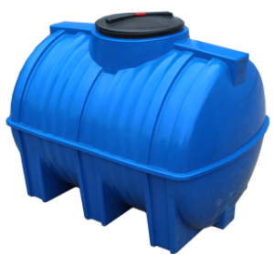 Горизонтальные бочки — Бочка 500 литров (2-x слойная) GOR500blue — фото