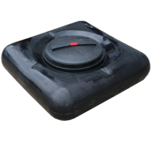 Баки для душа — Бак для душа с резьбовой крышкой 100 литров Стерх SHOWER100Rblack — фото