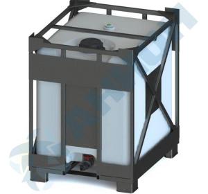 Химические емкости — IBC контейнер 1000 л без нижнего слива — фото