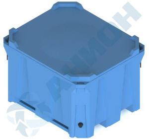 Изотермические контейнеры — Изотермический контейнер ИК600С с крышкой — фото