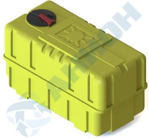 Емкости для коммунальной техники — Пластиковая емкость Р2500ФК3 горизонтальная прямоугольной формы — фото