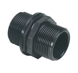 Комплектующие — Ниппель симметричный с резьбой — фото