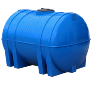 Горизонтальные бочки — Пластиковая бочка накопительная 5000 литров (2-x слойная) GOR5000Тblue — фото