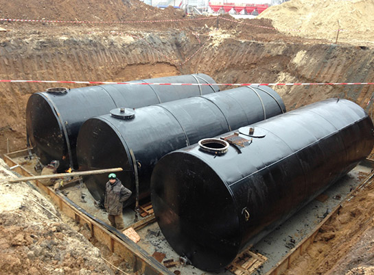 Емкости стеклопластиковые — Горизонтальные пожарные резервуары — фото