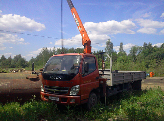 Услуги — Аренда манипулятора — фото