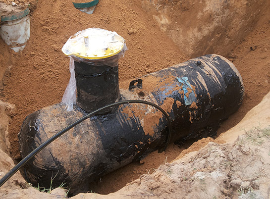 Услуги — Установка газгольдеров — фото